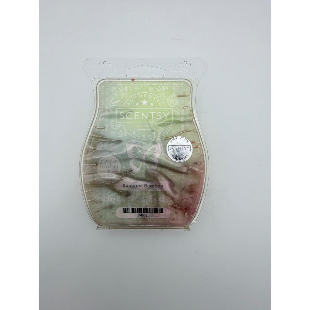 Scentsy Sunburst Bamboo Bar Wax Melt Authentic Home Fragrance